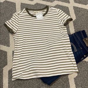 NWT Listicle ringer tee, Sz L